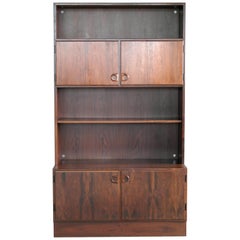 Danish Modern Bookcase or Wall Unit in Rosewood
