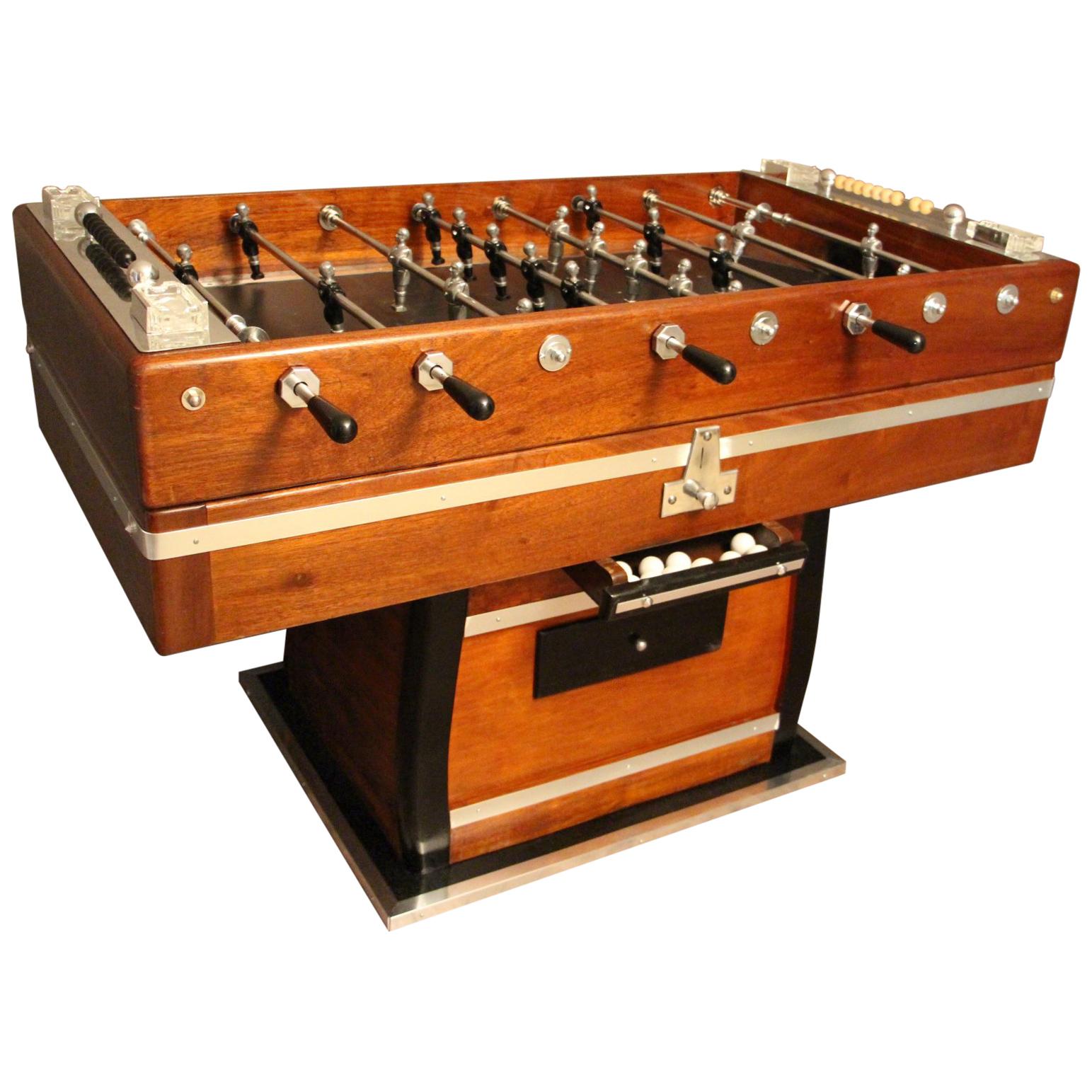 Wood and Aluminum Foosball Table , Football Game Table