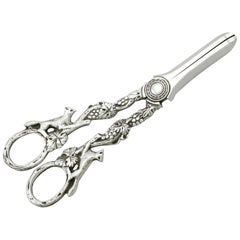 Vintage 1960s Sterling Silver Grape Shears