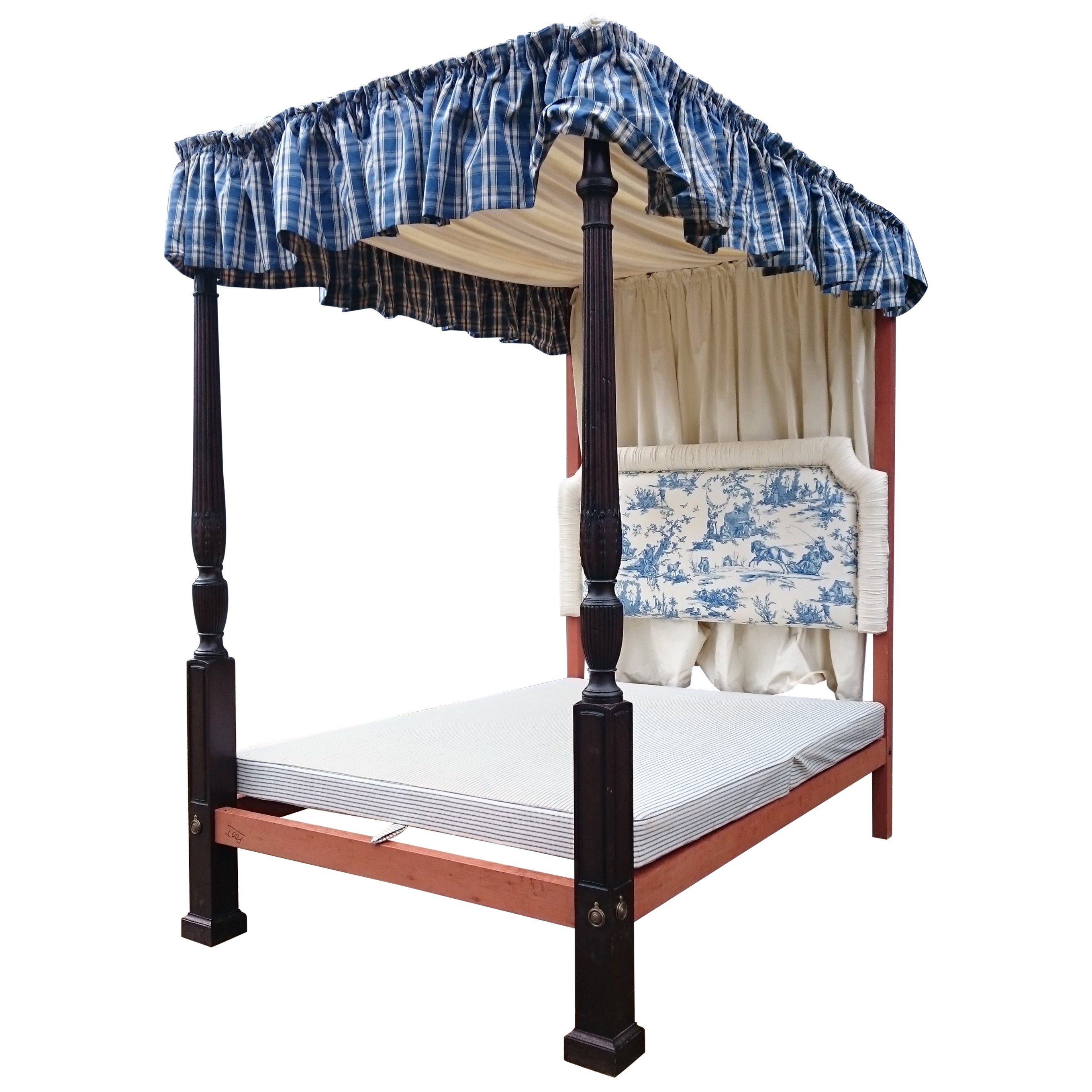 Exceptional Four Poster Early Victorian Rococo Bed For Sale at 1stDibs