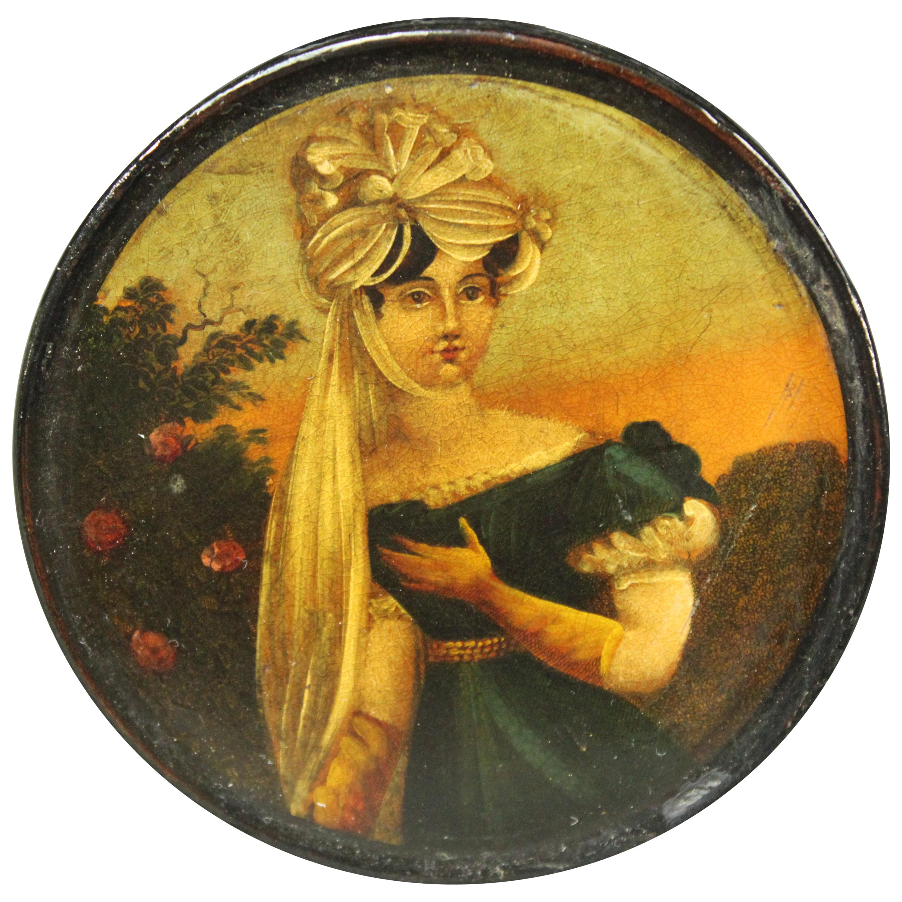 Regency Papier Mâché Snuff Box