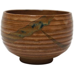 Antique Japanese Natural Glaze Ceremonial Tea Bowl, 1920s