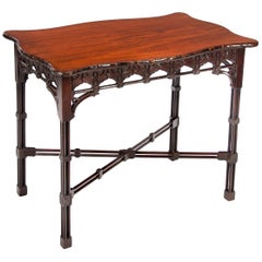 Fine Mahogany Serving Table in Chinese Chippendale Taste