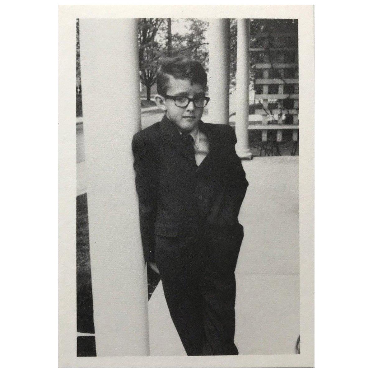 Folleto vintage de Keith Haring 'Con foto de Haring de niño'