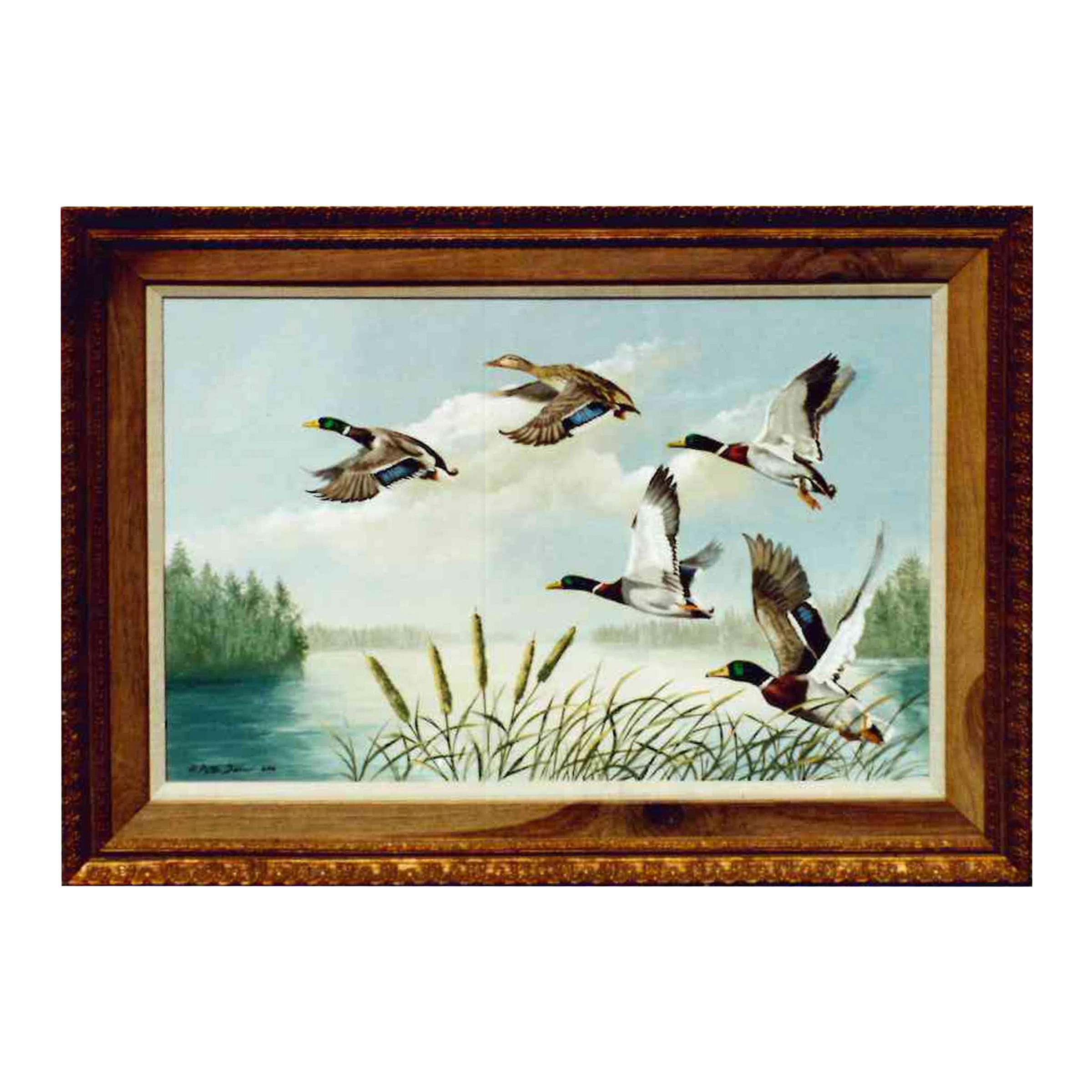 "Decollo" Pittura ad olio originale di Peter Darro