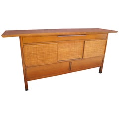 Large Sideboard with Rattan Front by Edward Wormley for Dunbar