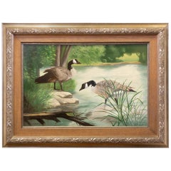 "Wading" Original Oil Painting by Peter Darro