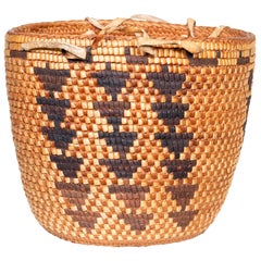 Exceptional Polychrome Klickitat/Snoquamie Basket