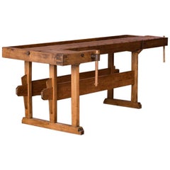 Antique European Carpenter's Workbench