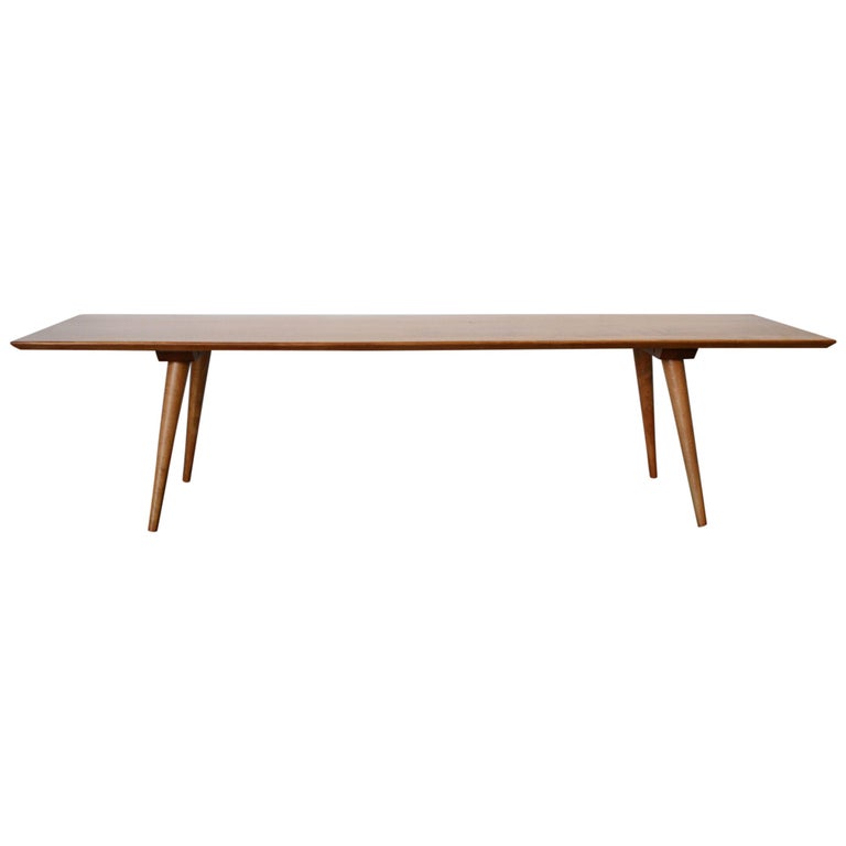 Midcentury Paul Mccobb 1546 Coffee Table Bench Tobacco Finish At