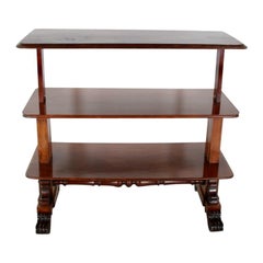 Antique English Mid-19th Century Metamorphic Three-Tier Server