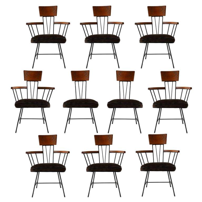 Ten Dining Chairs Designed by Richard McCarthy for Selrite