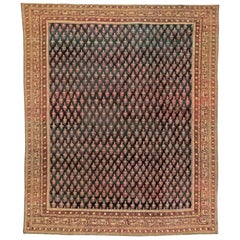 Antique Indian Agra Handmade Wool Rug