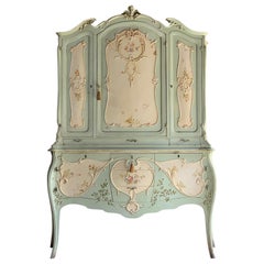 Antique 19th Century French Louis XV Cabinet Commode, France, circa 1890