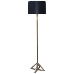 1970s Modern Brass Floor Lamp