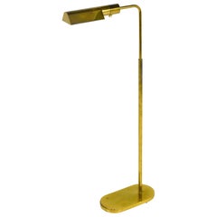 Casella Adjustable Brass Pharmacy Floor Lamp