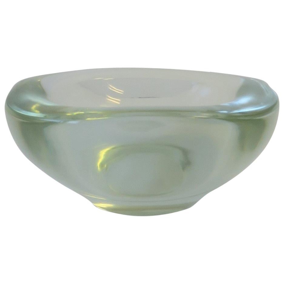 Modern Italian Murano Art Glass Bowl by Renato Anatra, Signed 1