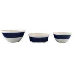 Hertha Bengtsson '1917-1993' for Rörstrand, Set of 3 "Koka" Bowls