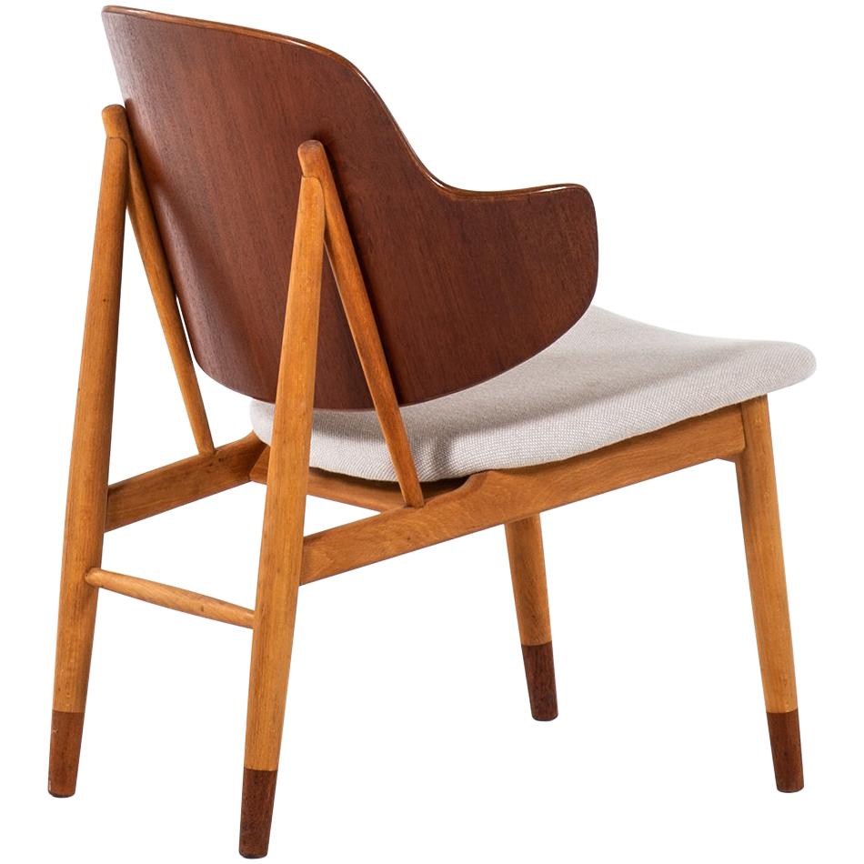 Ib Kofod-Larsen Shell Easy Chair Produced by Christensen & Larsen in Denmark