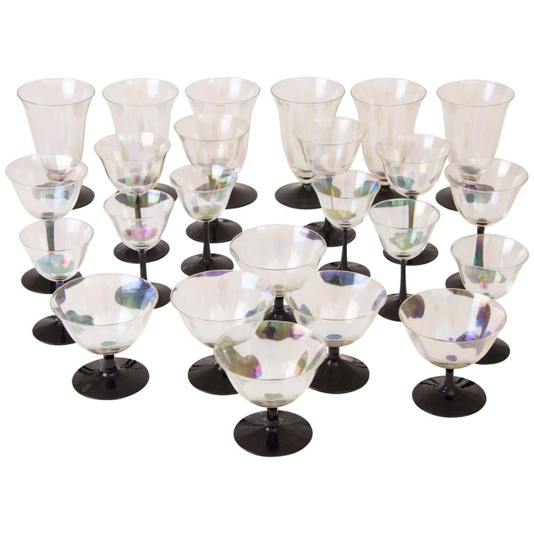 Suite of Art Deco Cocktail Glasses at 1stDibs art deco martini glasses