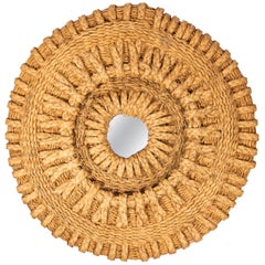 Vintage Mirror, Rope, France, circa 1970