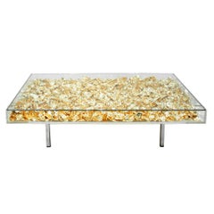 Yves Klein Gold "Monogold" French Coffee Table