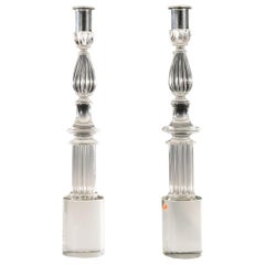 Pair of Seguso Candlesticks by John Loring of Tiffany & Co