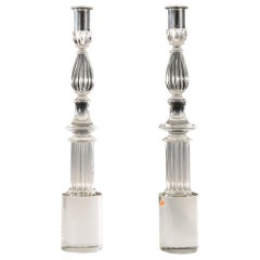 Pair of Seguso Candlesticks by John Loring of Tiffany & Co