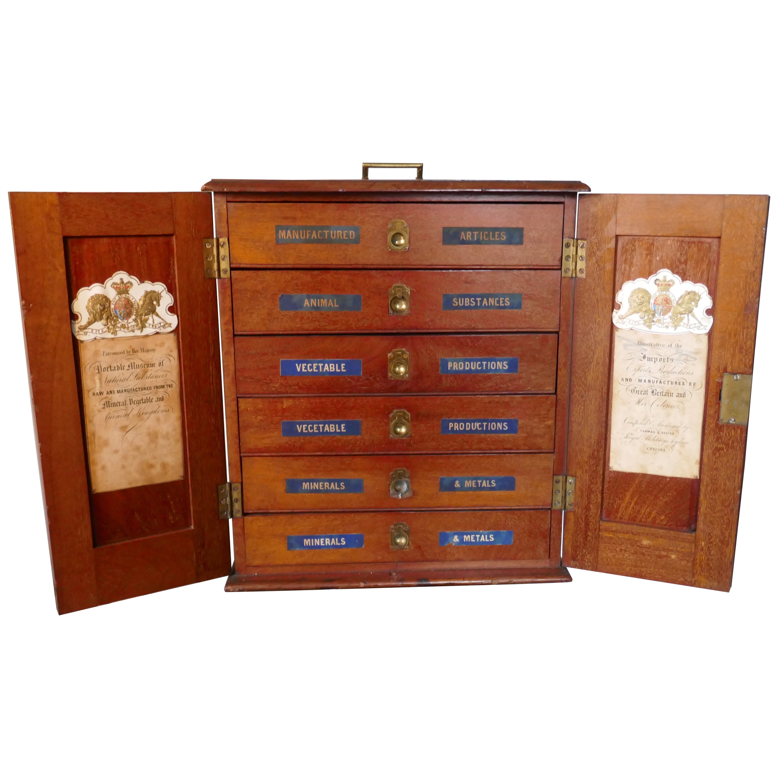 Large Late Victorian Shop Display Case, Museum, Collector’s For