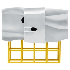 Contemporary Scocca Cabinet in Aluminium by Altreforme