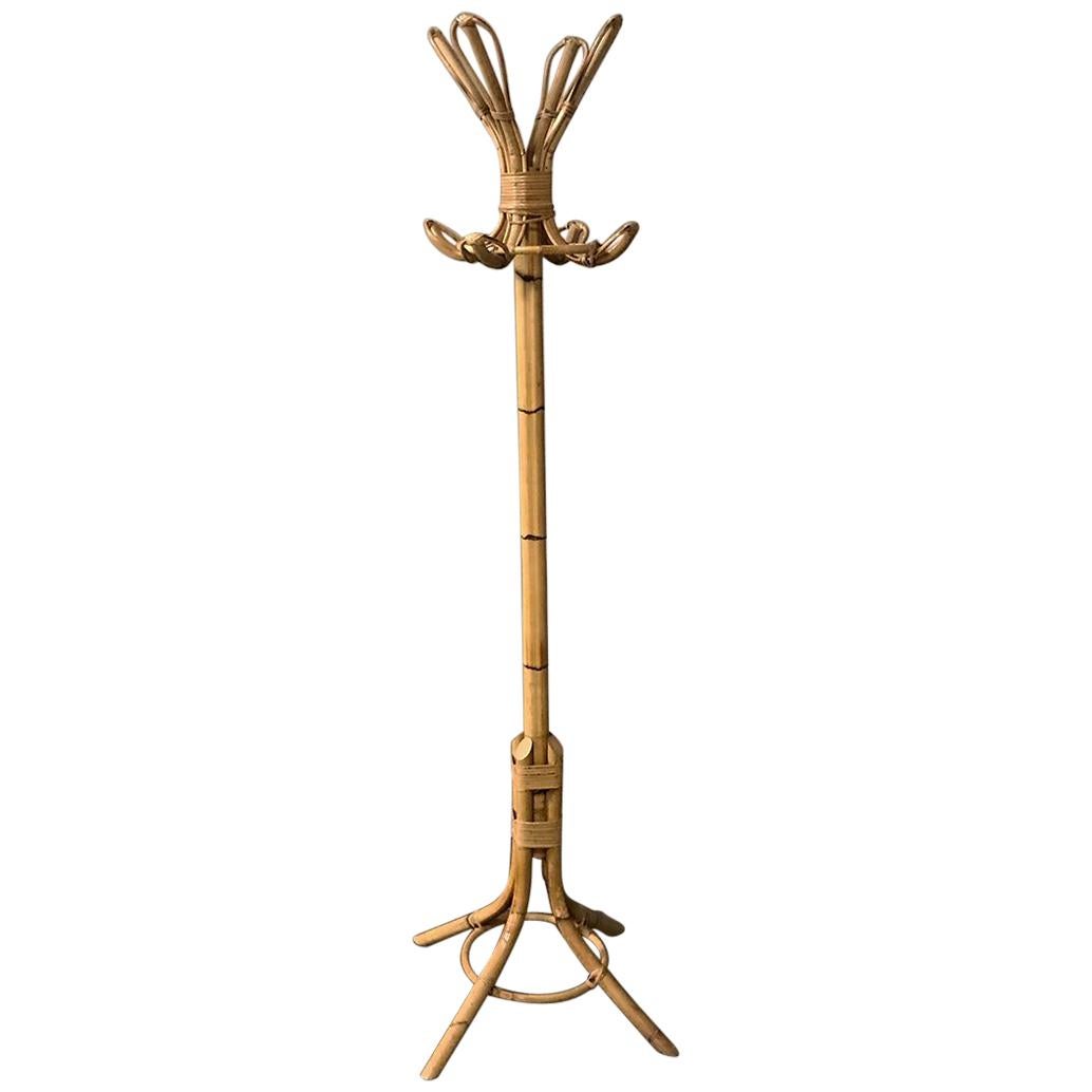 Antique Faux Bamboo Hall Tree For Sale at 1stdibs