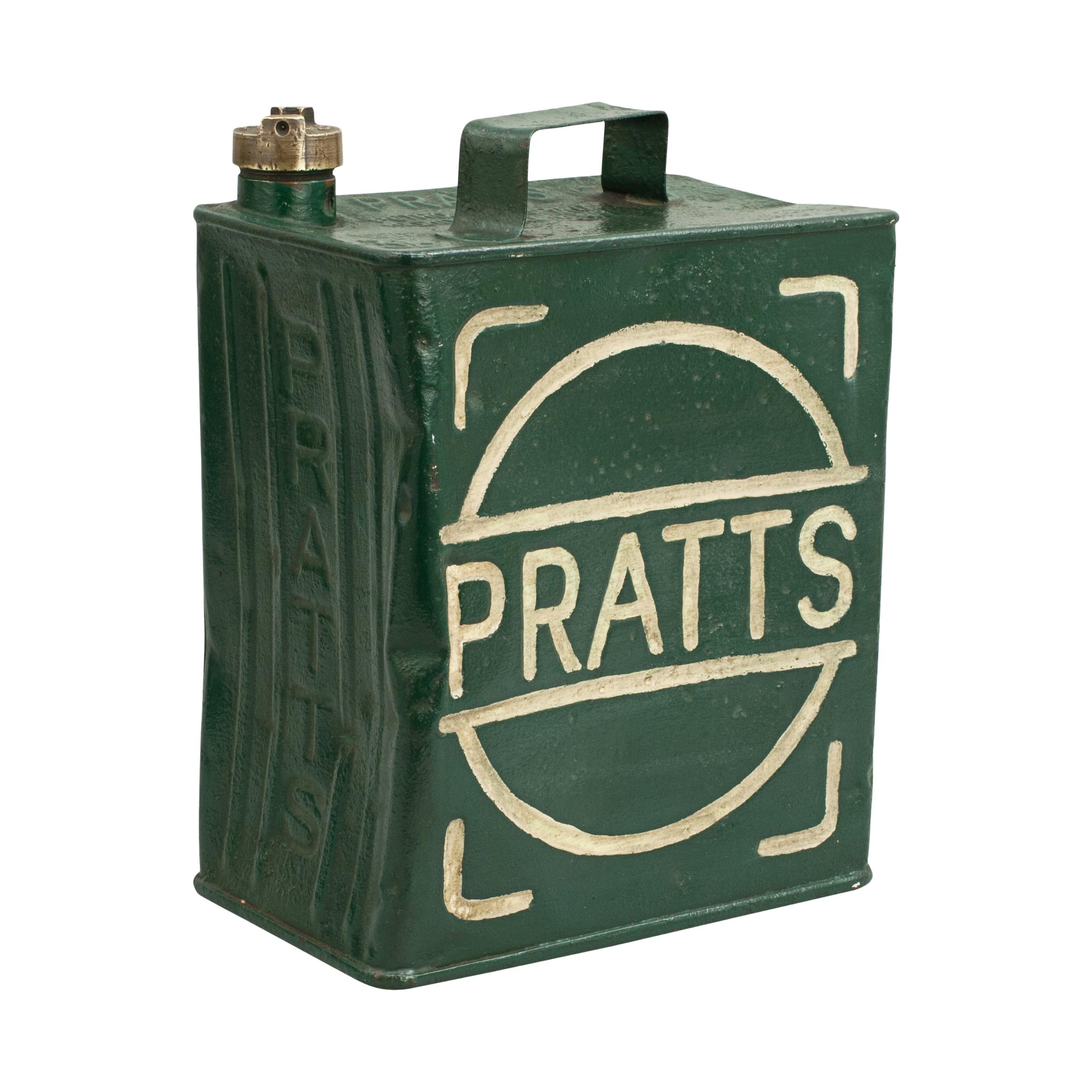 Vintage Pratts Metal Petrol Can