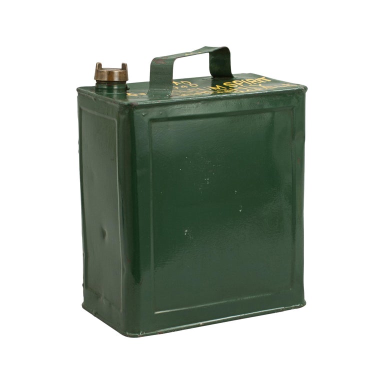 Vintage Army Metal Petrol Can For Sale