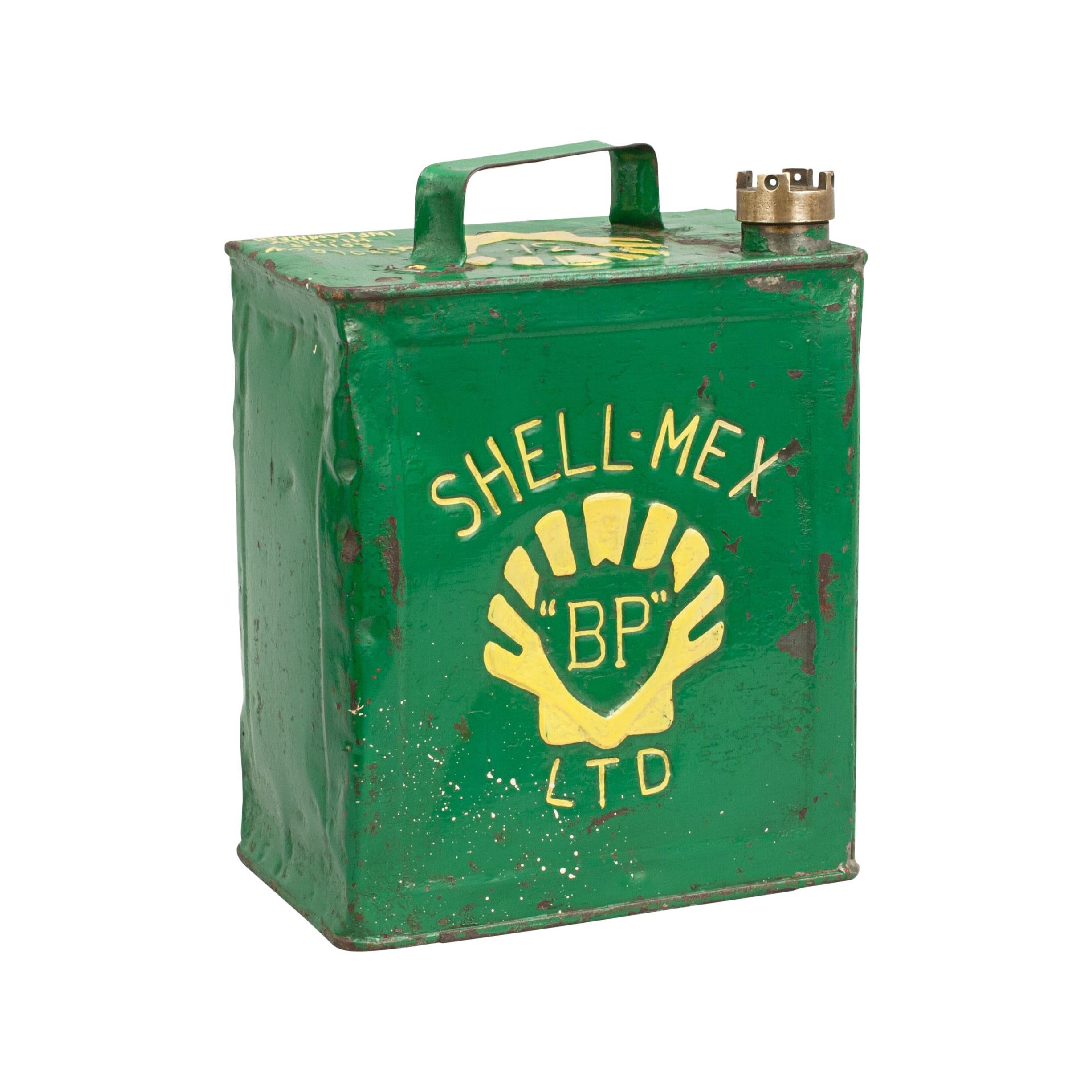 Vintage Shell-Mex Fuel Can, Tin Petrol Can