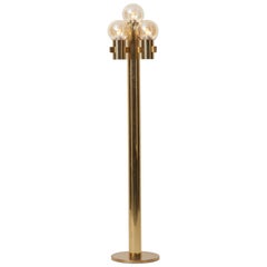 Midcentury Floor Lamp in Brass by Sciolari