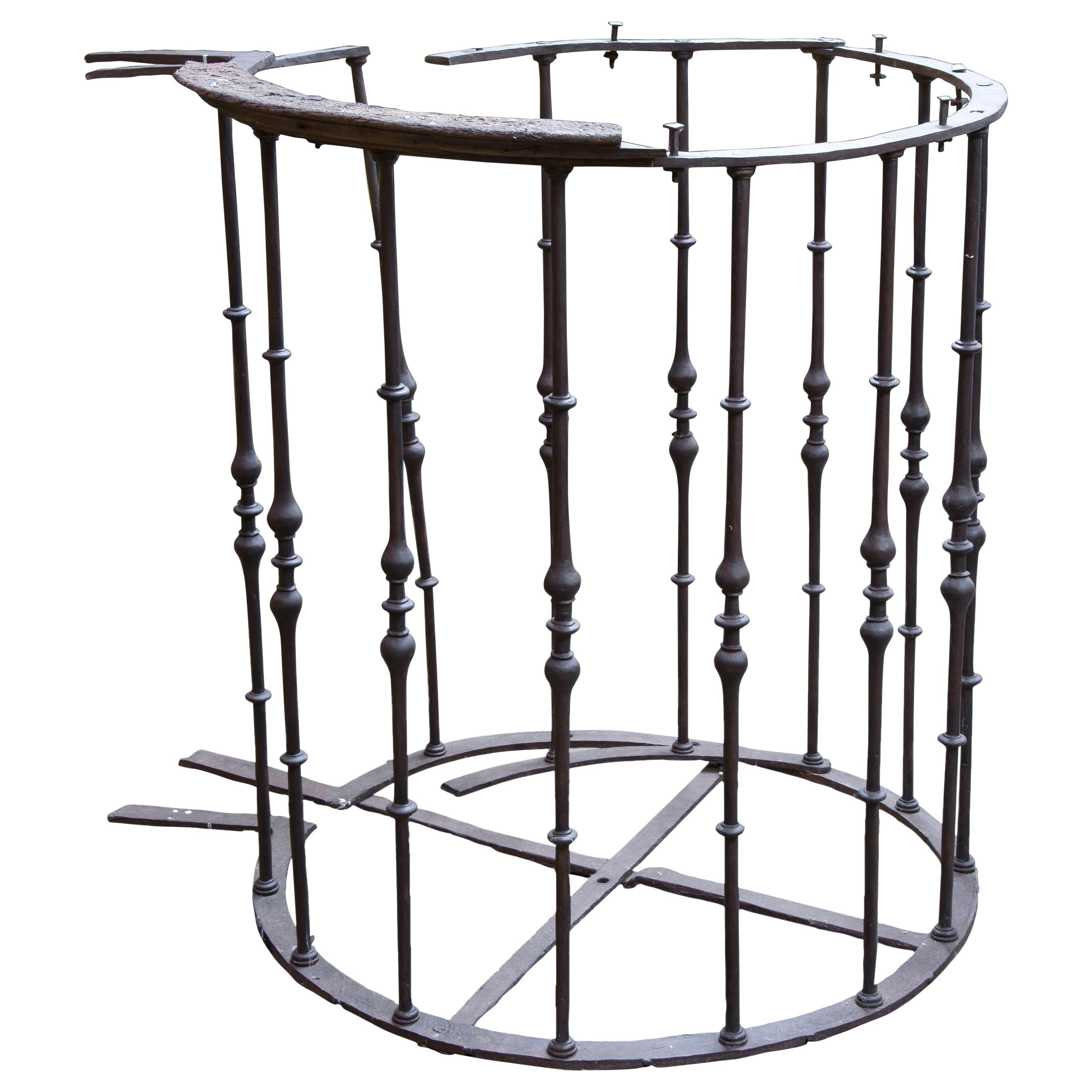 Wrought Iron Pulpit Grille, 18th Century For Sale