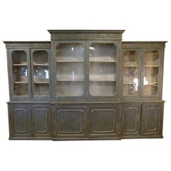 20th Century Walnut English Style Bookcase
