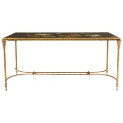 French 19th Century Louis XVI Style Ormolu and Japanese Lacquered Coffee Table