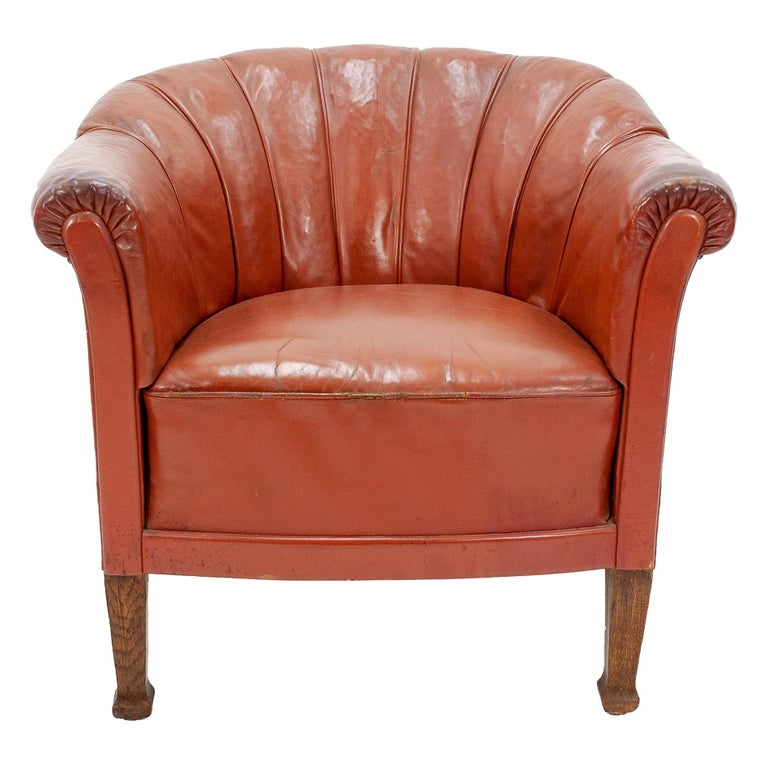 Art Deco Club Lounge Chair For Sale at 1stDibs