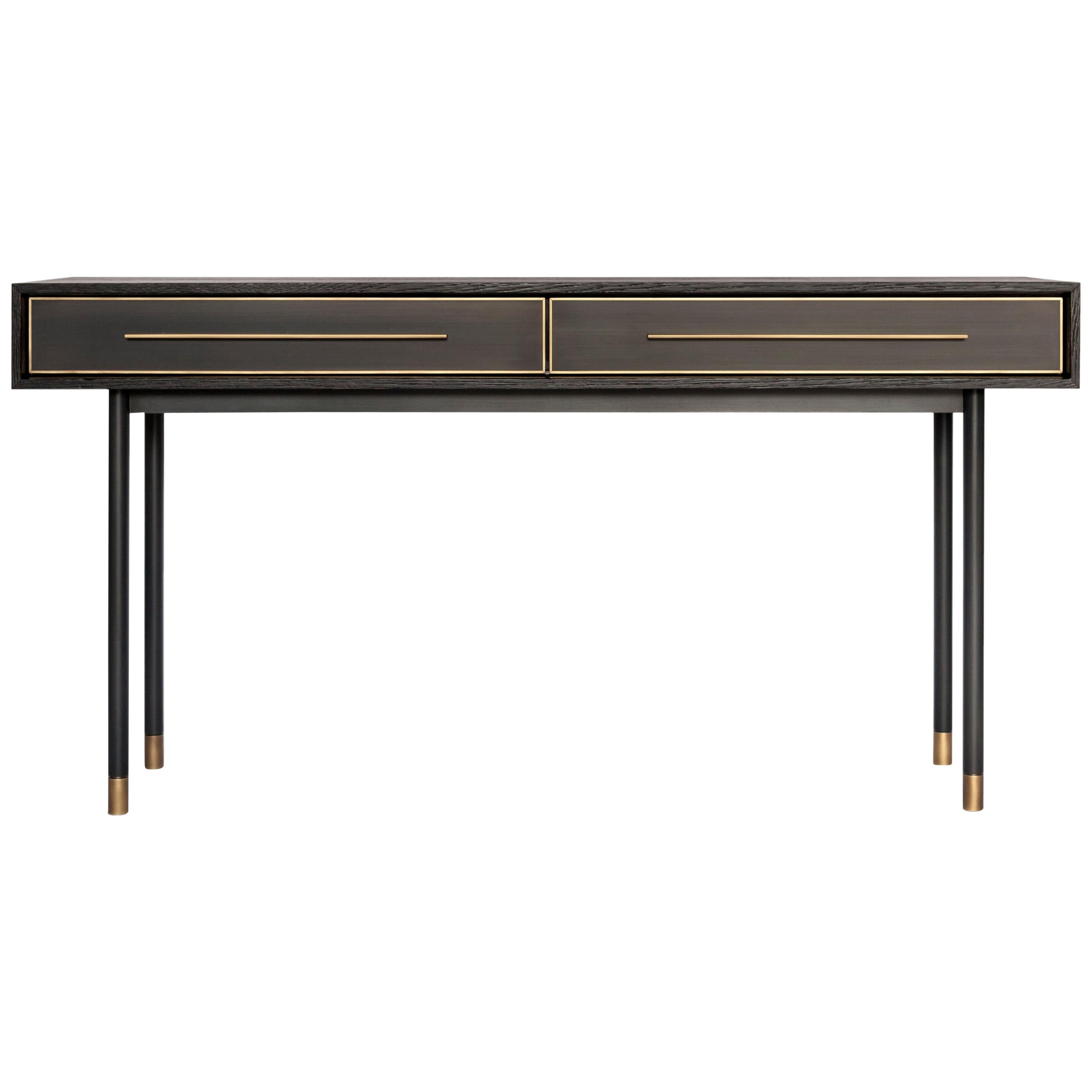 Jasper Console - Customizable Metal, Resin and Wood