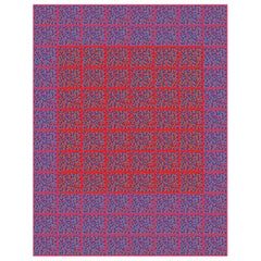 Michael Zenreich Conceptual Abstract Digital Print "Confetti Red Square V2"