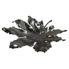 Stylish Buccellati Sterling Silver Leaf Bowl