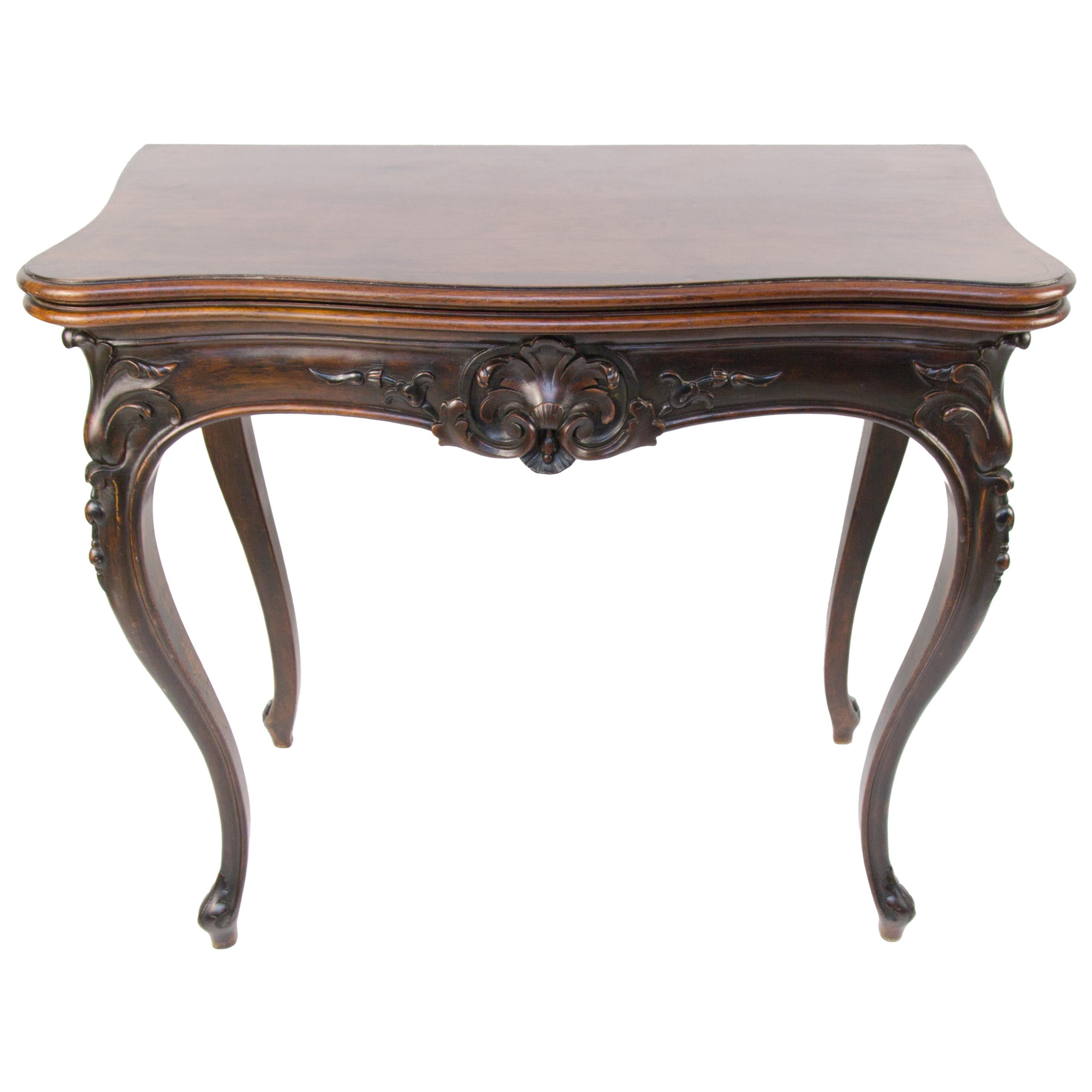 French Louis XV Style Game Table