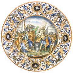Large 19th Century Italian Faience Charger