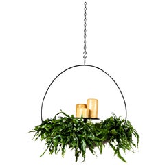 Vintage Hanging Iron Planter