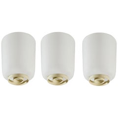 Three Model 71-144 Flush Mount Ceiling Lights by Lisa Johansson-Pape for Orno