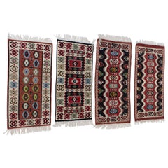 Four Kilim Rugs from Czechoslovakia, 1960s