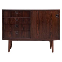 Midcentury Danish Sideboard in Rosewood with 1 Sliding Door and 4 Drawers