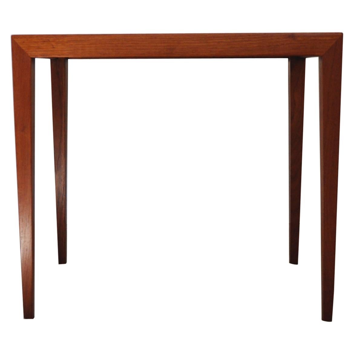 Teak Severin Hansen Side Table by Haslev Møbelsnedkeri in Denmark at