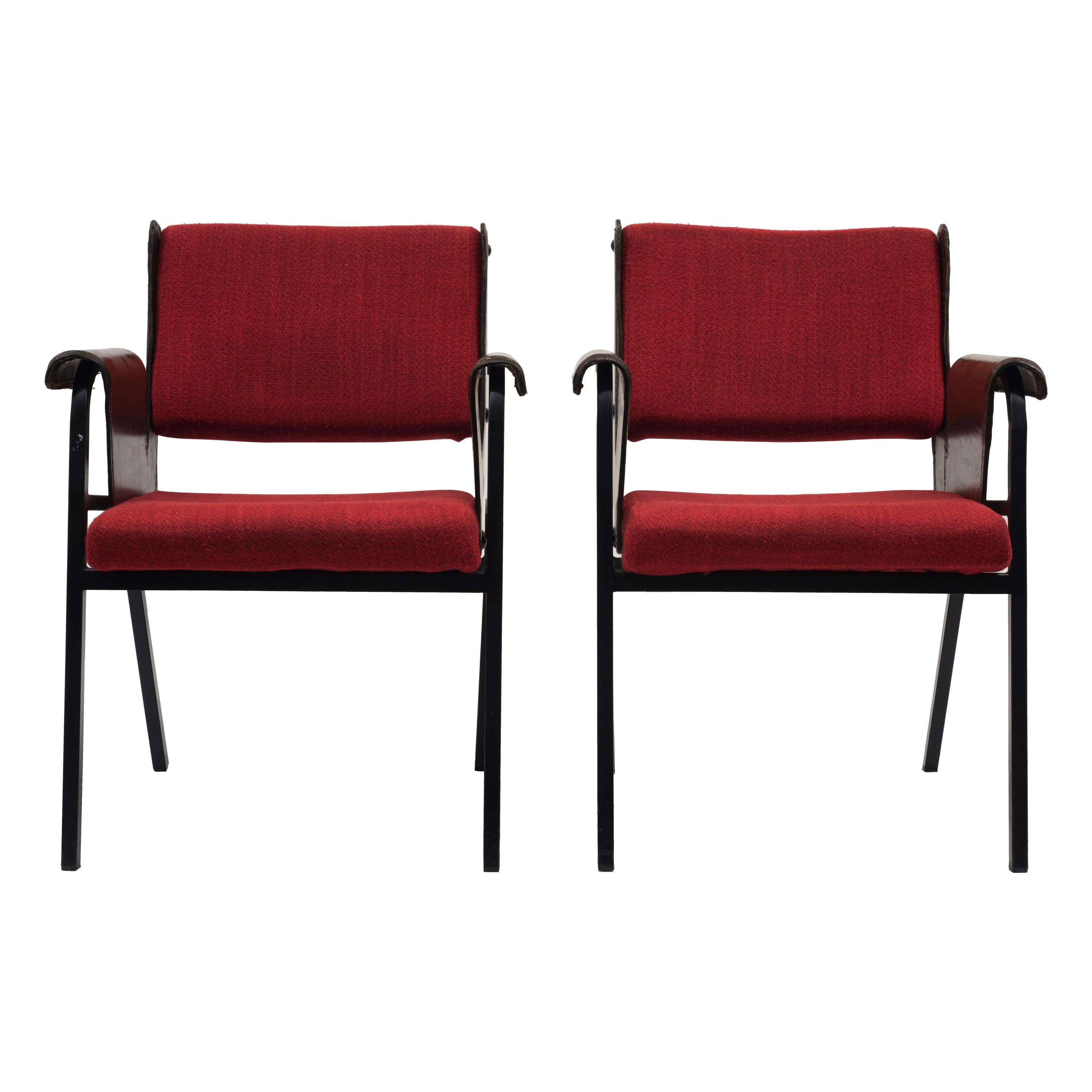 Couple of Armchair Model Albenga by Gustavo Pulitzer, 1950s